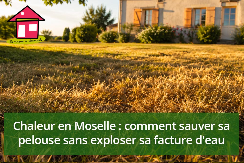 Chaleur en Moselle : comment sauver sa pelouse sans exploser sa facture d&rsquo;eau