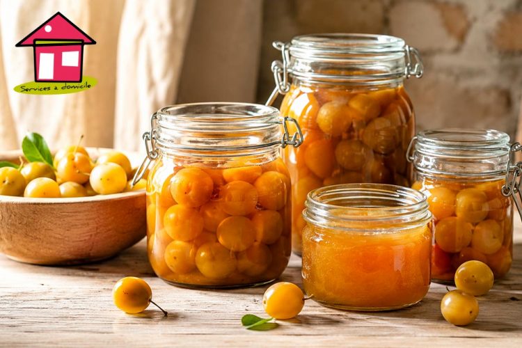 Bocaux de conservations Mirabelles