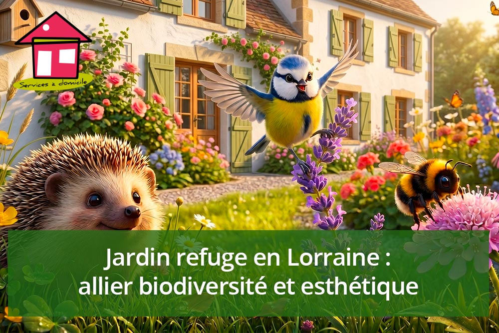 Jardin refuge en Lorraine : allier biodiversité et esthétique