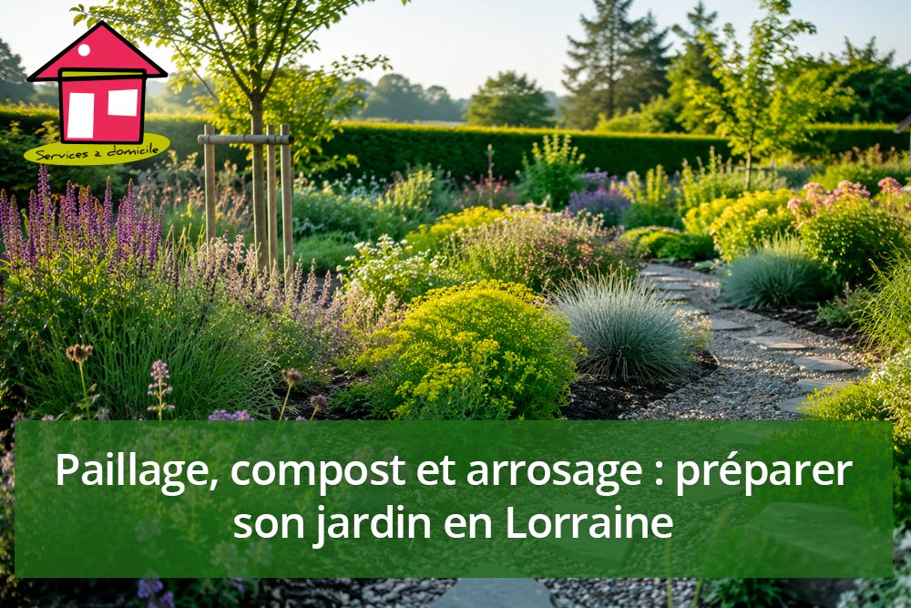Paillage, compost et arrosage : préparer son jardin en Lorraine